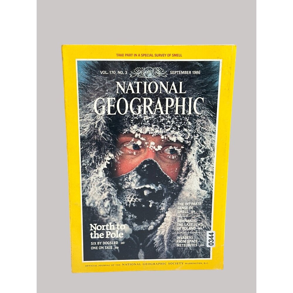 Vintage National Geographic Magazine September 1986 North To The Pole VOL 170